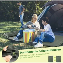 Costway Campingmatte Selbstaufblasend 2 Personen Grün