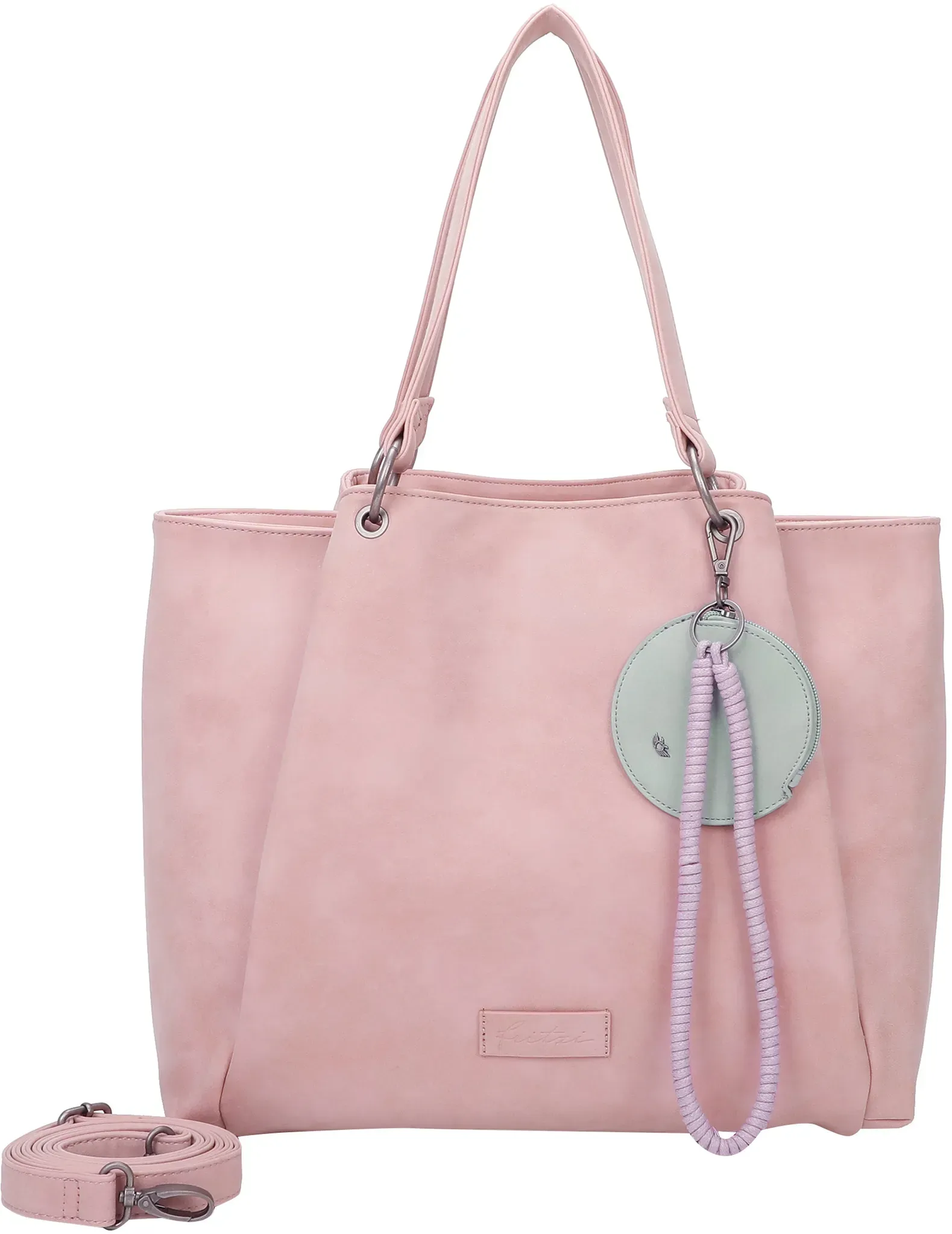 Henkeltasche FRITZI AUS PREUSSEN "Fritzi42N" Gr. B/H/T: 18 cm x 33 cm x 45 cm, rosa Damen Taschen Handtaschen aus veganen Materialien