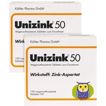 Köhler Pharma Doppelpack Unizink 50 2X100 St