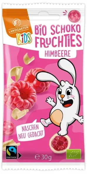 Landgarten Schoko Fruchties für Kids - Himbeere bio