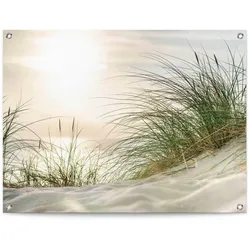 Poster REINDERS "Sonnenuntergang", beige (farbe bild(er): beige), B:80cm H:60cm T:0,1cm, Leinwand, Bilder, Outdoor für Garten oder Balkon