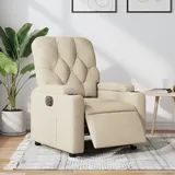 vidaXL Relaxsessel Elektrisch Creme Stoff