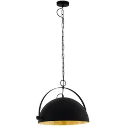 EGLO Hängeleuchte "COVALEDA", schwarz, Ø 45,5cm H: 137cm, Lampen