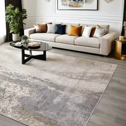 Kadima Design Designerteppich Luxus Marmor-Look  120x170cm, Florhöhe 0,8cm  Grau-Silber-Gold  Strapazierfähig  Wohnzimmer  COMO-Colico Kollektion