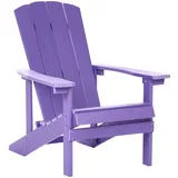Beliani Gartenstuhl Violett 88x75x88