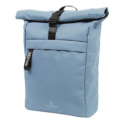 Walker Schulrucksack Roll Top Kunstfaser hellblau