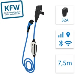 NRGkick KfW Max, Typ 2, 32 A, Outdoor, IK10, 7,5 m, Überspannung, Überhitzung, U