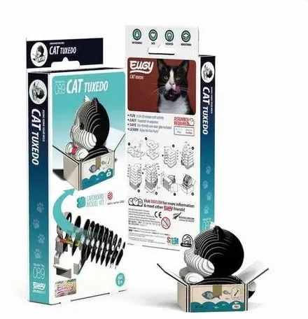 Preisvergleich Produktbild Eugy - 3D Bastelset Tuxedo-Katze
