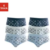 CLIPPER Slip blau/weiß/dunkelblau XXL 6er Pack