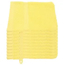 Julie Julsen Bio Waschhandschuh-Set 10 STK. 15x21 Gelb 100% Baumwolle Frotte 550g/m2