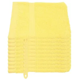 Julie Julsen Bio Waschhandschuh-Set 10 STK. 15x21 Gelb 100% Baumwolle Frotte 550g/m2