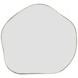 Costway Unregelmäßiger Wandspiegel 75 x 70 cm Beige