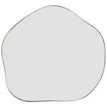 Costway Unregelmäßiger Wandspiegel 75 x 70 cm Beige