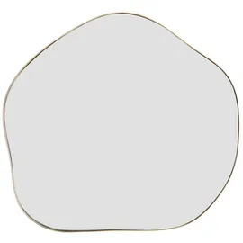 Costway Unregelmäßiger Wandspiegel 75 x 70 cm Beige