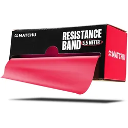 Widerstandsband Rolle - 5.5 M - Resistance Fitnessband - Trainingsband - Rot ROT 5kg