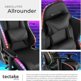 Tectake Tartaros Kunstleder Schwarz