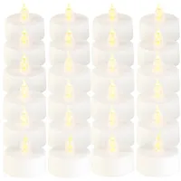 Lunartec 24er-Set LED-Teelichter mit flackerndem Licht, Batteriebetrieb