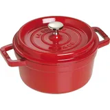 Staub Cocotte 22 cm rund kirschrot