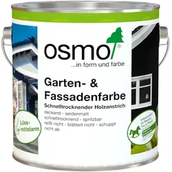 Osmo Garten und Fassadenfarbe für Außenbereich 2,5 l in Wunschfarbton (Farbmischservice) Landhausfarbe Wunschfarbton aus RAL- oder NCS-Farbspektrum