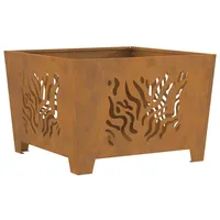 vidaXL Feuerstelle Quadratisch 60x60x40 cm Cortenstahl Vidaxl