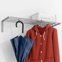 Phos Design Wandgarderobe 60 cm Silber