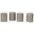 Loberon Stumpenkerze 4er Set  taupe