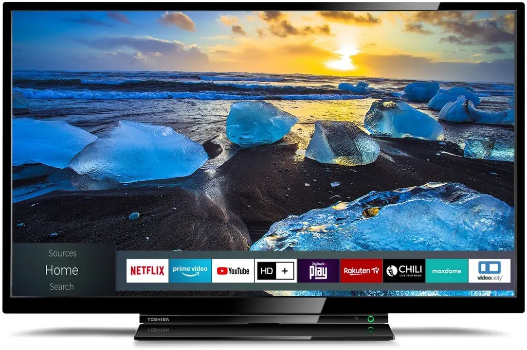 Toshiba 32L3163DAS LED-Fernseher (80 cm/32 Zoll, Full HD, Smart TV, HDR, Triple-Tuner, 6 Monate HD+ inklusive) schwarz