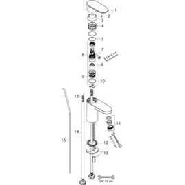 Hansgrohe Vernis Blend 70 Einhandmischer  mattschwarz