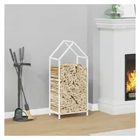 vidaXL Brennholzregal 40 x 25 x 90 cm Weiß