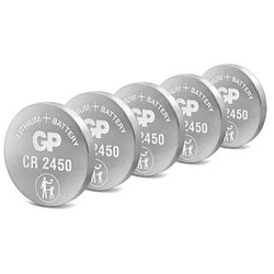 5 GP Knopfzelle CR2450 3,0 V