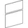 Geberit Schubladenfront Weiß, zu Schrank 807045, 595455000