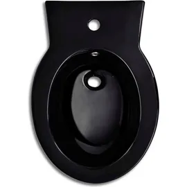 vidaXL Standbidet Stand-Bidet Bodenstehend Bidet Keramik schwarz