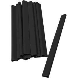 zaunzu Sichtschutzstreifen Klemmschiene für Zaunblende Schwarz, 1er Pack