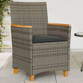 vidaXL Gartenstuhl 53 x 62 x 29,5 cm grau 2 St.