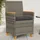 vidaXL Gartenstuhl 53 x 62 x 29,5 cm grau 2 St.