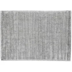 Tom Tailor Wollteppich  Groove , silber , Wolle , Maße (cm): B: 140 H: 1,5