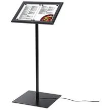 Showdown Displays Showdown Speisekartenständer Außen LED - Aluminium - Schwarz