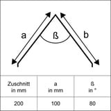 Sarei Haus- und Gartentechnik Sarei Firstblech 2000 x 200 anthrazit