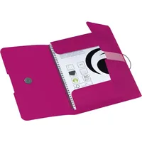 Herlitz Gummizugmappe PP A4 beere opak