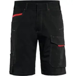 Blakläder Service Shorts Service Plus, schwarz / rot, Konfektionsgröße 58