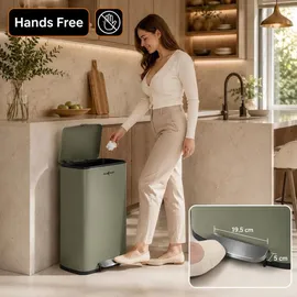 MAXCRAFT Treteimer 50 l Grün