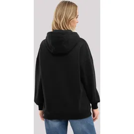 F4NT4STIC Hoodie Blumen Herz bestickt schwarz XS