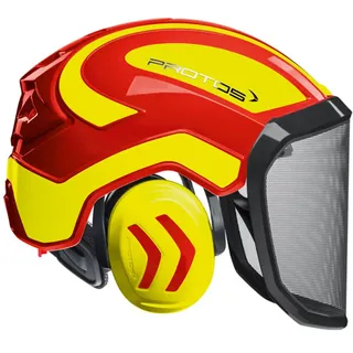 Protos Helm Integral Forest Gelb/Rot