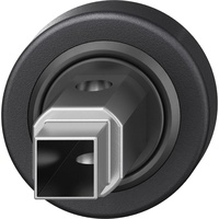 FSB Fenstergriff Adapter-Rosette rund, Aluminium schwarz matt