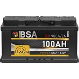 AGM Batterie 100Ah 12V Autobatterie Start Stop