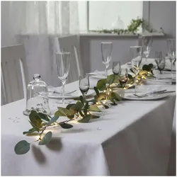LED-Minilichterkette, EUCALYPTUS, 20 warmweiße LEDs, batteriebetrieben