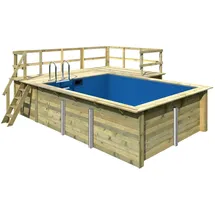 Karibu Rechteck Pool Modell 2 Variante C 440 x 350 x 124 cm