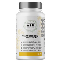 CYB Vitamin D3 2000 I.E.+Vitamin K2+Calcium Tabl. 90 St Tabletten