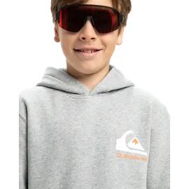 QUIKSILVER Omni Logo Kapuzenpullover - Light Grey Heather - 8 Jahre