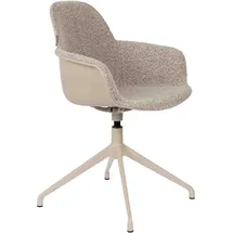 ZUIVER Albert Kuip Esszimmerstuhl Polyester taupe